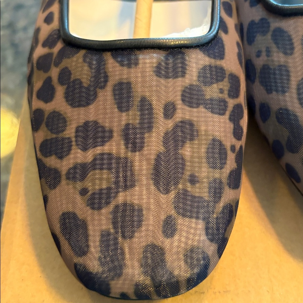 Steve Madden Leopard Print Mary Jane Flats - Picture 2 of 4